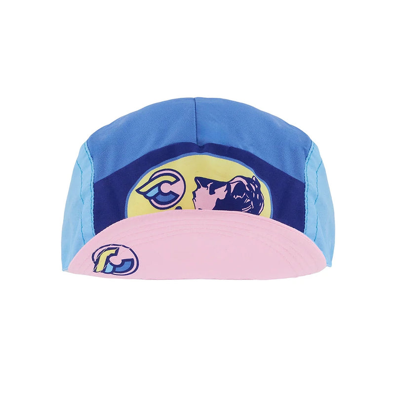 Load image into Gallery viewer, Cinelli Cycling Cap, Explorer Shana Sadeghi Ray Kitten, Blue