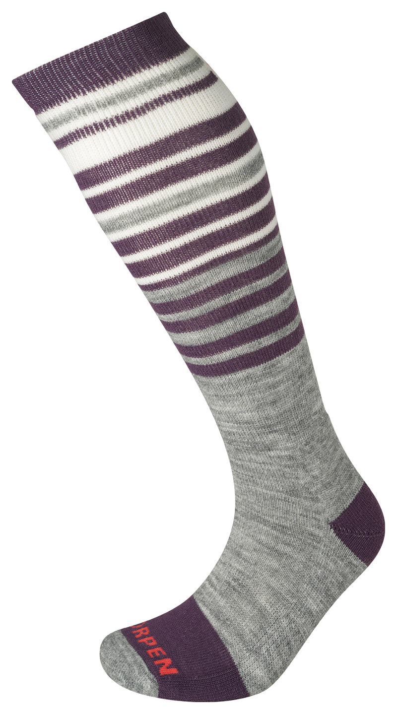 Load image into Gallery viewer, Lorpen T1 Ski Mid Eco Grey Women's Small 2-Pack: Stay Warm and Comfortable on the Slopes!
