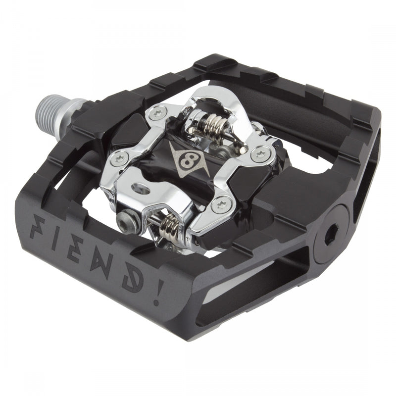 Load image into Gallery viewer, Origin8-Fiend!-All-Mountain-Double-Clipless-Clipless-Pedals-with-Cleats-Aluminum-Chromoly-Steel-PEDL0678-Bicycle-Pedals