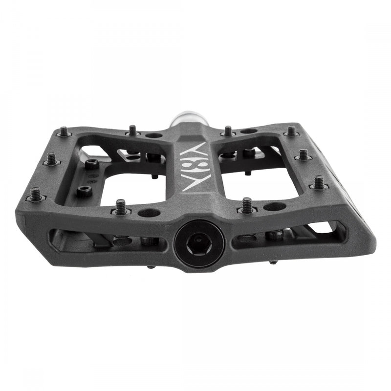 Load image into Gallery viewer, Origin8 Vex Platform Pedals 9/16" Concave Composite Body Replaceable Pins Black
