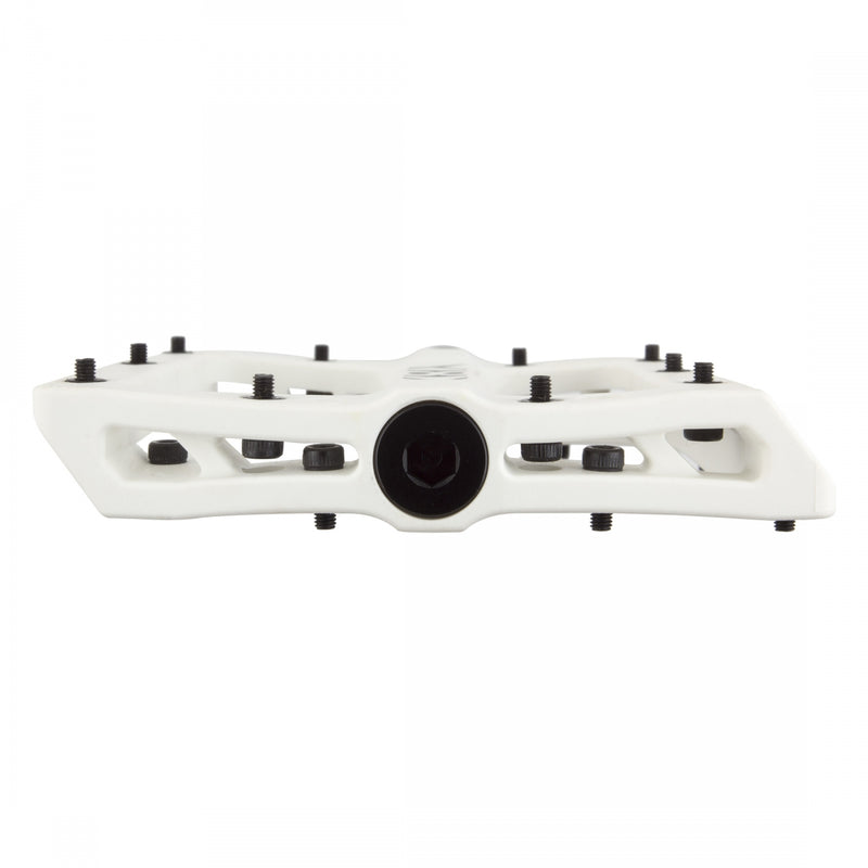 Load image into Gallery viewer, Origin8 Vex Platform Pedals 9/16" Concave Composite Body Replaceable Pins White