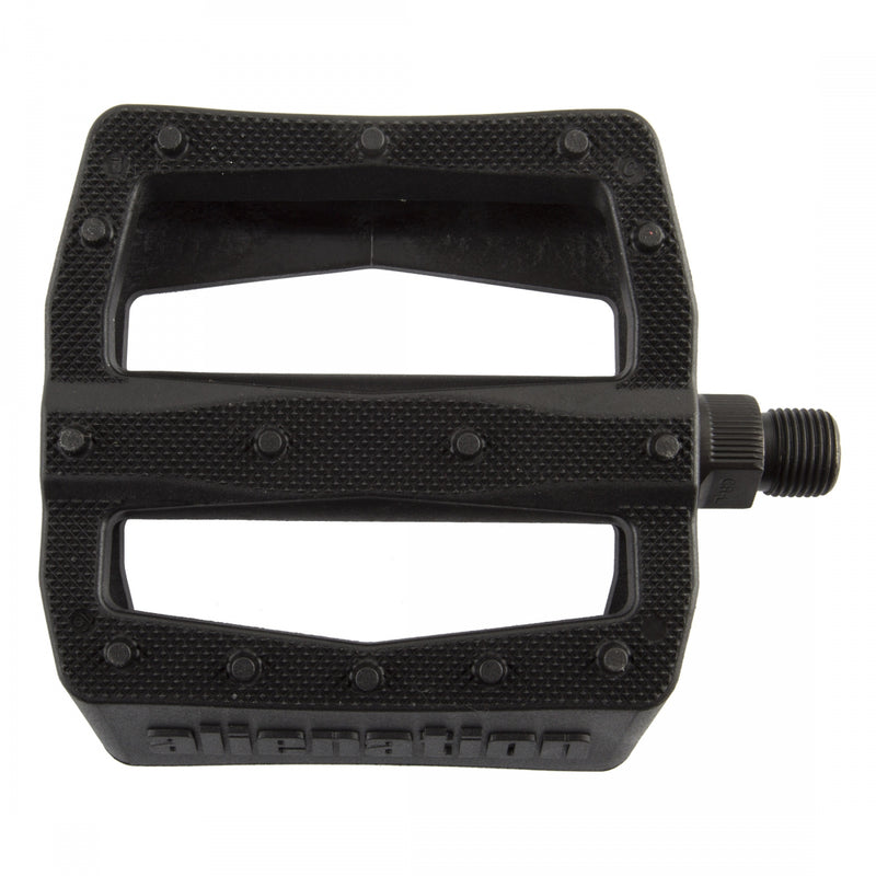Load image into Gallery viewer, Alienation Effects Platform Pedal 9/16" Concave Nylon/Fiber Molded Pins Black