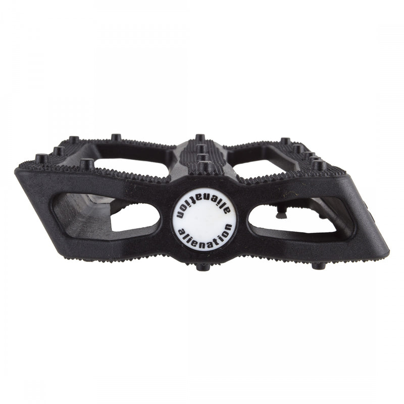 Load image into Gallery viewer, Alienation Effects Platform Pedal 9/16" Concave Nylon/Fiber Molded Pins Black