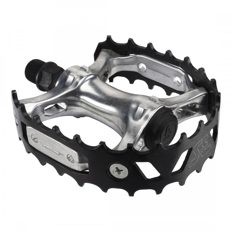 Load image into Gallery viewer, Se-Bikes-Bear-Trap-Flat-Platform-Pedals-Aluminum-Boron-Steel-PEDL0694-Bicycle-Pedals