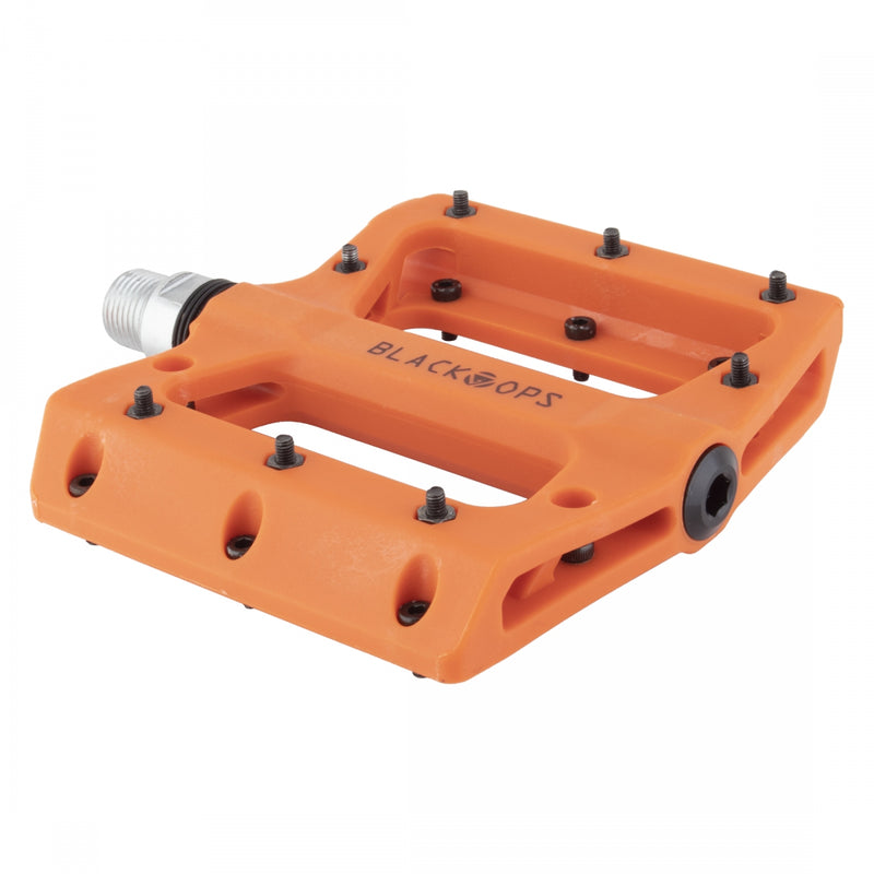 Load image into Gallery viewer, Black-Ops-Nylo-Pro-II-Flat-Platform-Pedals-Nylon-Composite-Composite-PEDL0733-Bicycle-Pedals