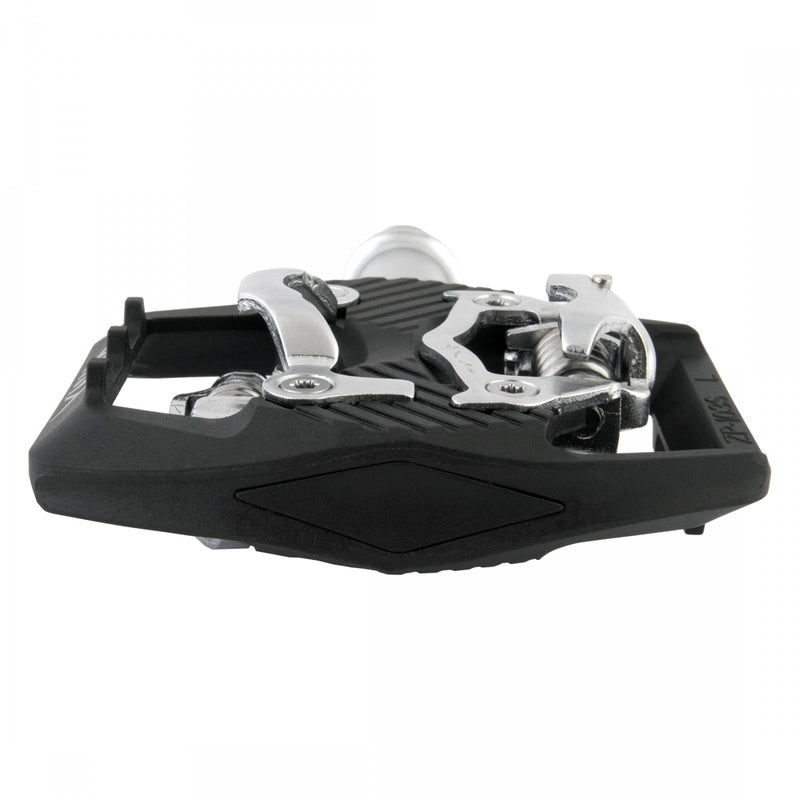 Load image into Gallery viewer, Origin8 Everland Race Double Clipless SPD 9/16" Carbon Fiber/Nylon Body Blk/Sil