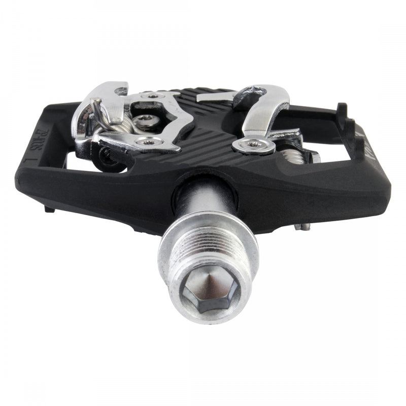 Load image into Gallery viewer, Origin8 Everland Race Double Clipless SPD 9/16" Carbon Fiber/Nylon Body Blk/Sil