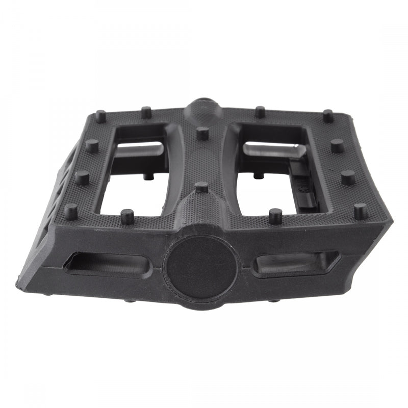 Load image into Gallery viewer, Black Ops Traction Platform Pedals 9/16" Chromoly Axle Nylon Molded Pins Black