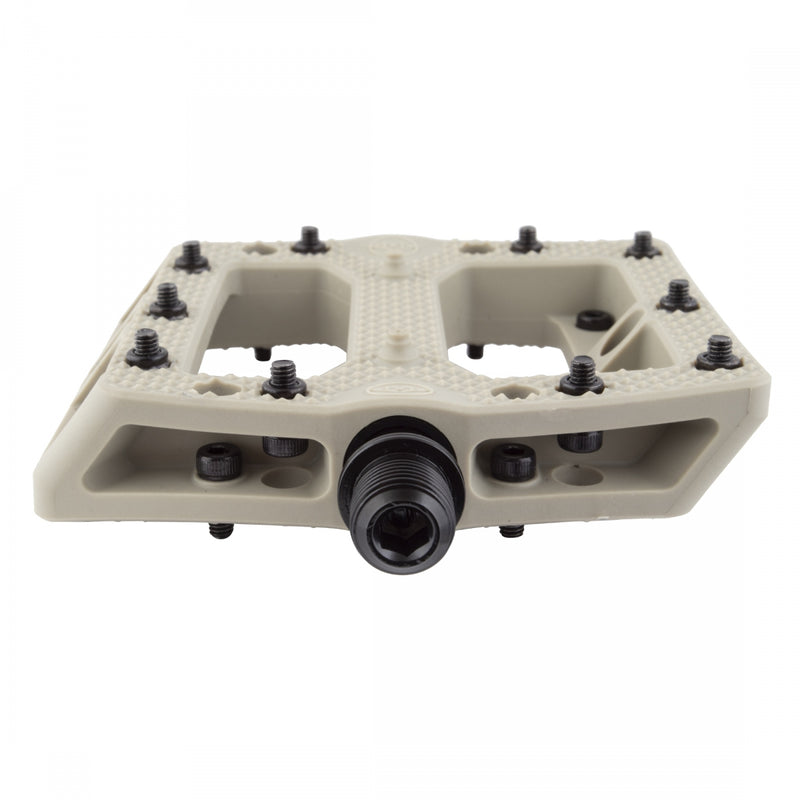Load image into Gallery viewer, Alienation Foot Fetish Pedal 9/16" Concave Composite Platform Removable Pins Tan