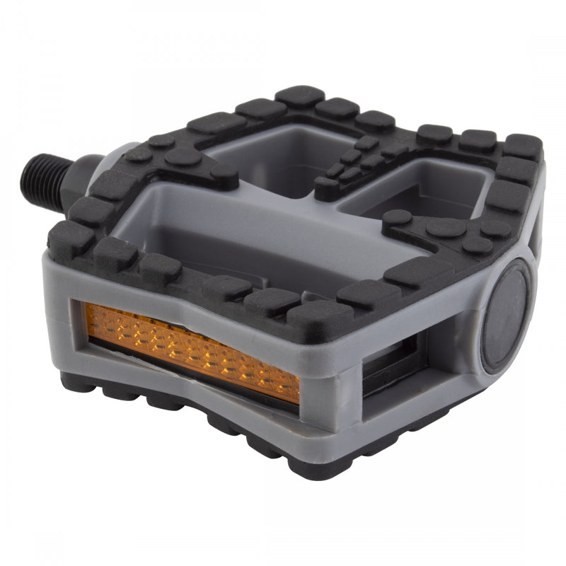Load image into Gallery viewer, Sunlite-Cruiser-990-Flat-Platform-Pedals-Composite-Boron-Steel-PEDL0850-Bicycle-Pedals