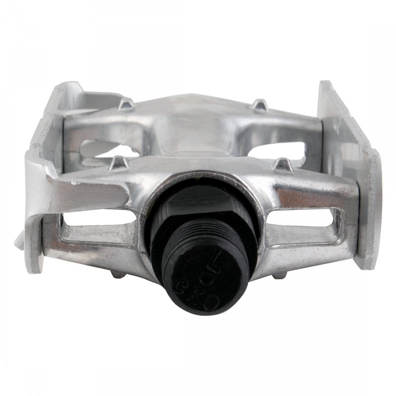 Load image into Gallery viewer, Origin8 Pro Lite Track Platform Pedals 9/16" Chromoly Axle Alloy Body Ano-Silver