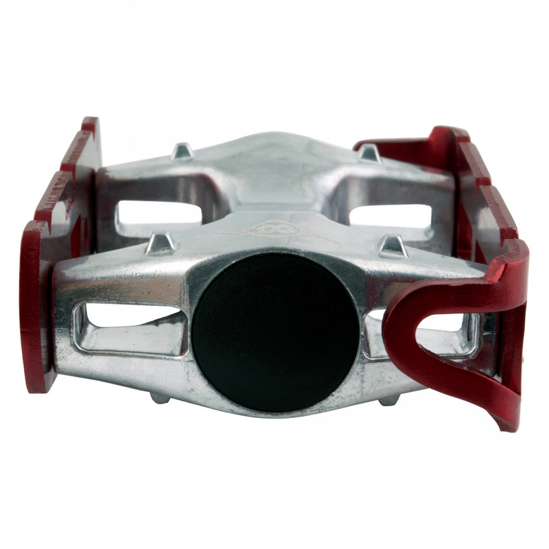 Load image into Gallery viewer, Origin8 Pro Lite Track Platform Pedals 9/16" Chromoly Axle Aluminum Body Ano-Red