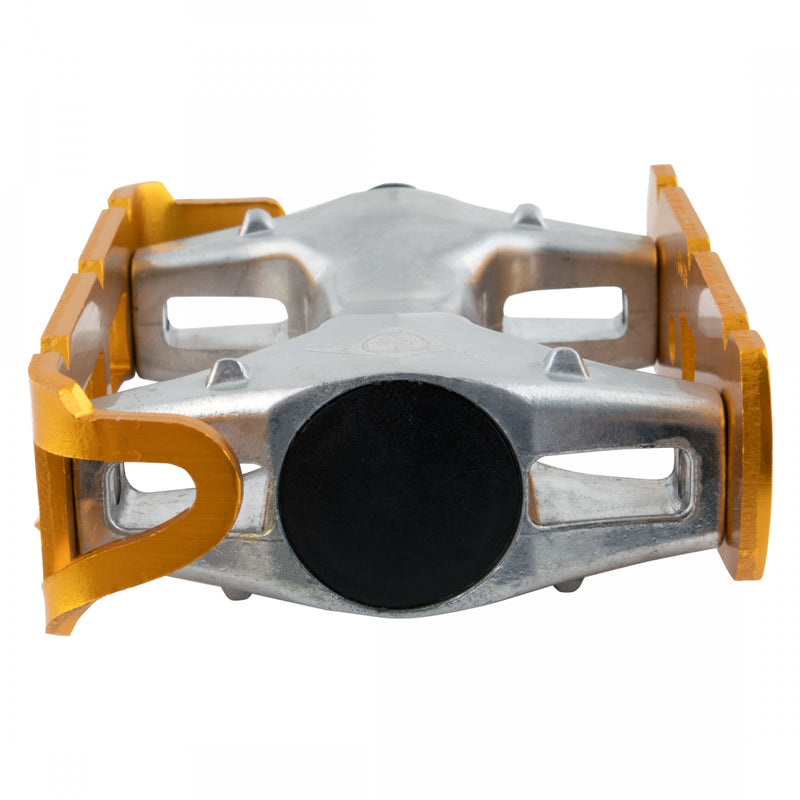 Load image into Gallery viewer, Origin8 Pro Lite Track Platform Pedals 9/16" Chromoly Axle Alloy Body Ano-Gold