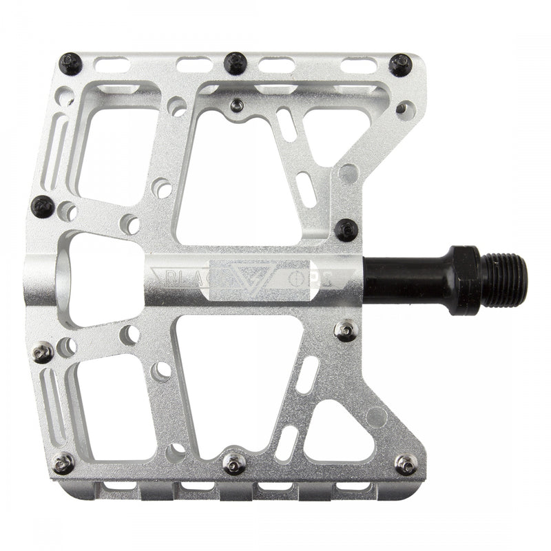 Load image into Gallery viewer, Black Ops TorqLite UL Platform Pedals 9/16" Aluminum Body Removable Pins Silver