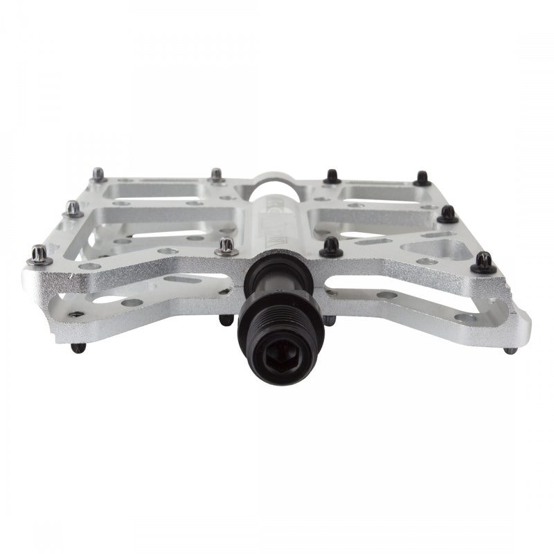 Load image into Gallery viewer, Black Ops TorqLite UL Platform Pedals 9/16" Aluminum Body Removable Pins Silver