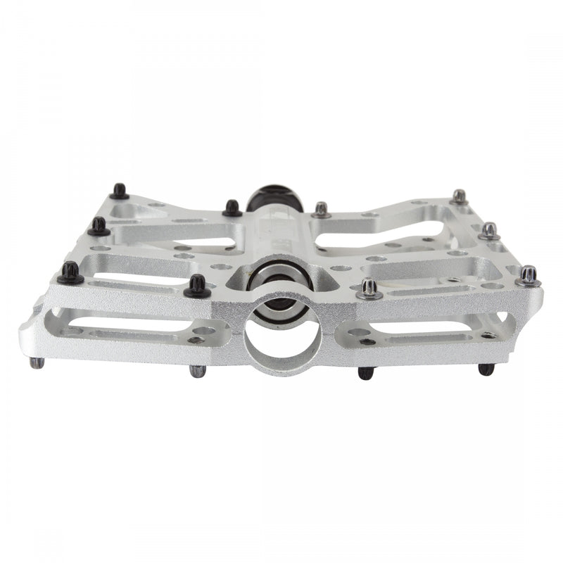 Load image into Gallery viewer, Black Ops TorqLite UL Platform Pedals 9/16" Aluminum Body Removable Pins Silver