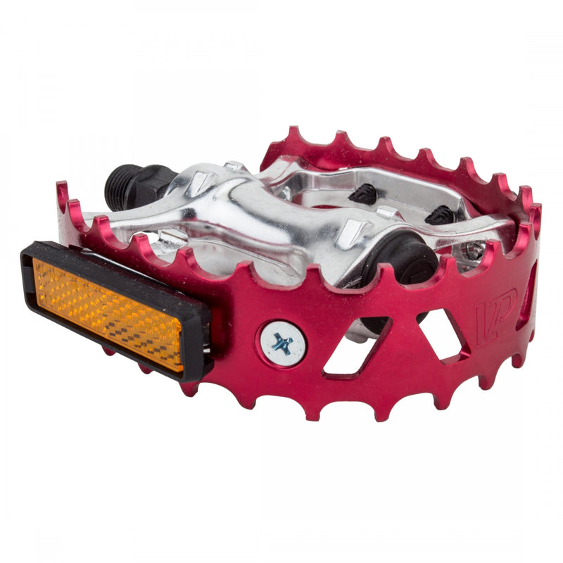 Load image into Gallery viewer, Black-Ops-747-Bear-Trap-Pedals-Flat-Platform-Pedals-Aluminum-Chromoly-Steel-PEDL0935-Bicycle-Pedals