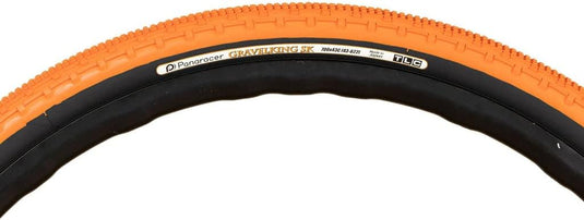 Panaracer GravelKing SK Tire - 700 x 38, Tubeless, Folding, Sunset Orange/Black