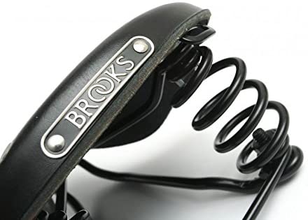 Load image into Gallery viewer, Brooks Flyer S Women's Leather Saddle - 177mm Wide Classic Steel Rails, Vintage-Inspired Touring and Long-Distance Bike Saddle with Coil Spring Comfort, Elegant Black Leather, Durable Performance for Trekking and Cycling Enthusiasts