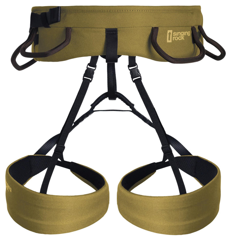 Load image into Gallery viewer, Singing Rock Onyx XL Climbing Harness in Olive Green