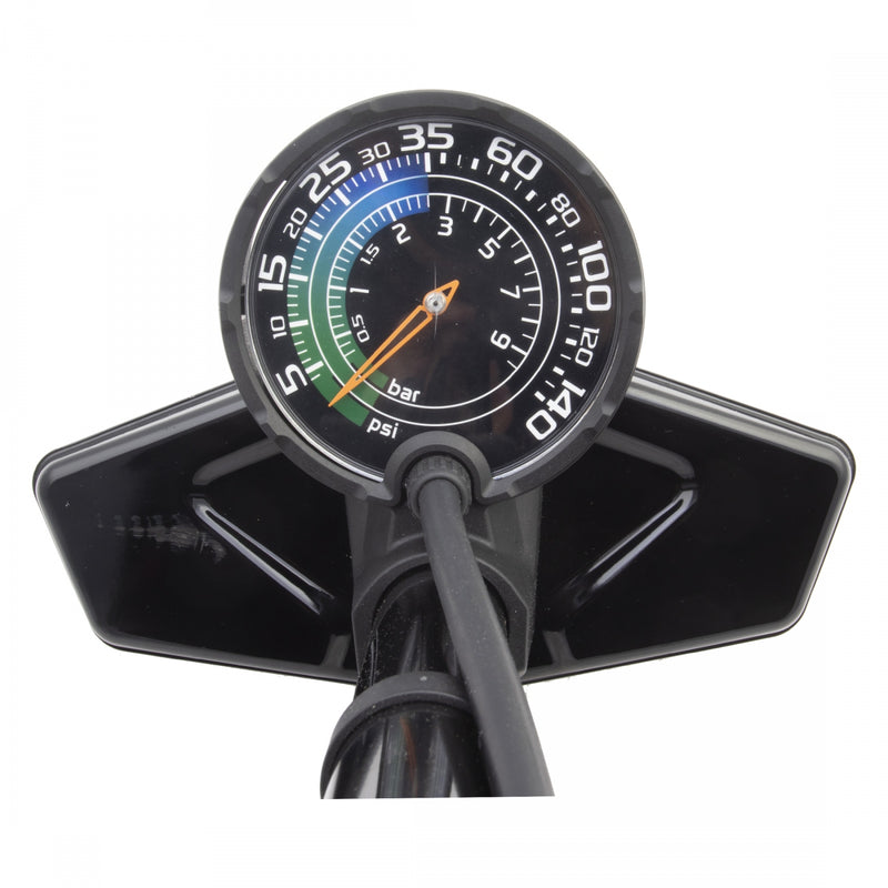 Load image into Gallery viewer, Origin8 Airaid MAXI PLUS HP/HV Floor Pump PV/SV 35psi / 140psi Black