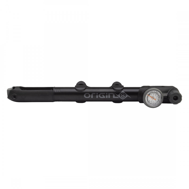 Load image into Gallery viewer, Origin8 Airaid MTB Mini Pump PV/SV 100psi Black