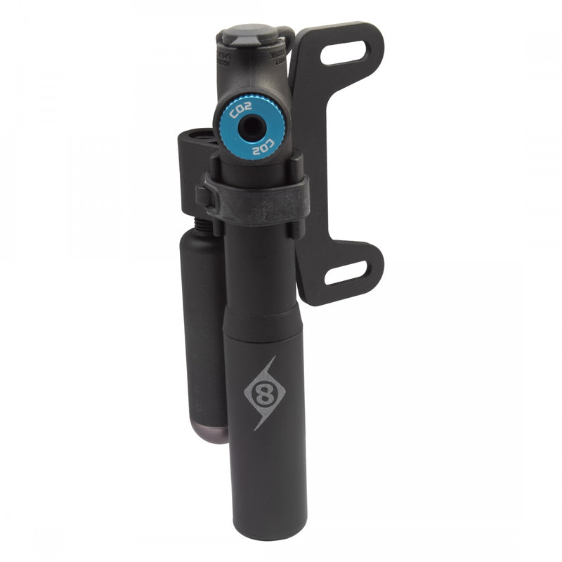 Load image into Gallery viewer, Origin8 Airaid Road 2-in-1 CO2 Mini Pump Threaded PV Tubeless Repair Kit Road
