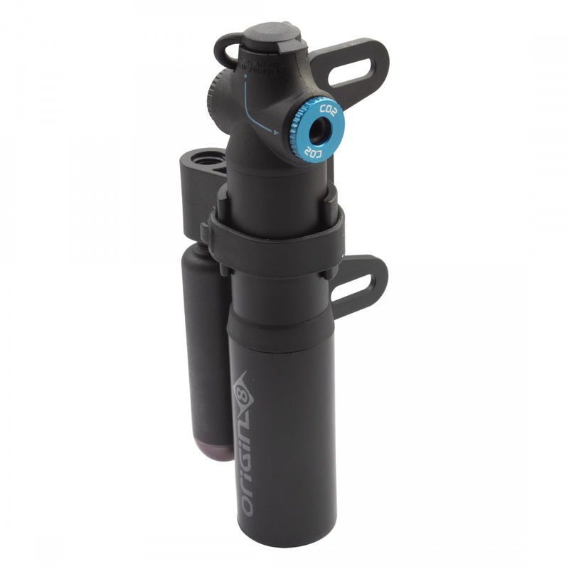 Load image into Gallery viewer, Origin8 Airaid MTB 2-in-1 CO2 Mini Pump Threaded PV Tubeless Repair Kit MTB