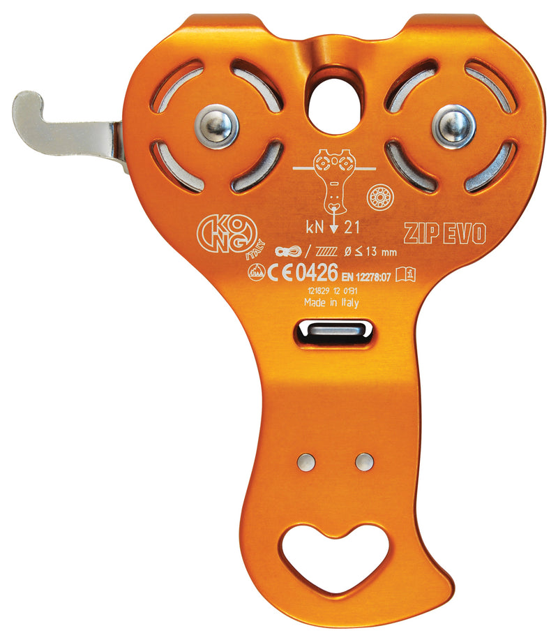 Load image into Gallery viewer, Kong Kong Zip Pulley: Heavy-Duty Ball Bearing Rigging Trolley for Smooth Ziplining Experience