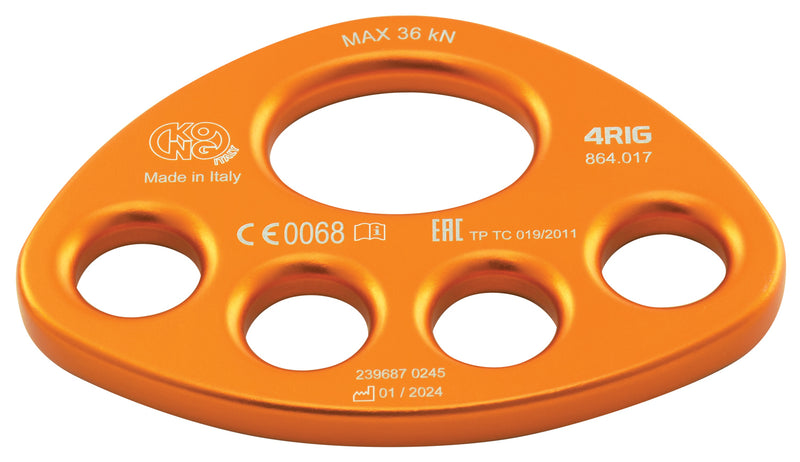 Load image into Gallery viewer, Kong Kong 4rig Aluminum Anchor Plate - Secure Your Climbing Gear with Confidence