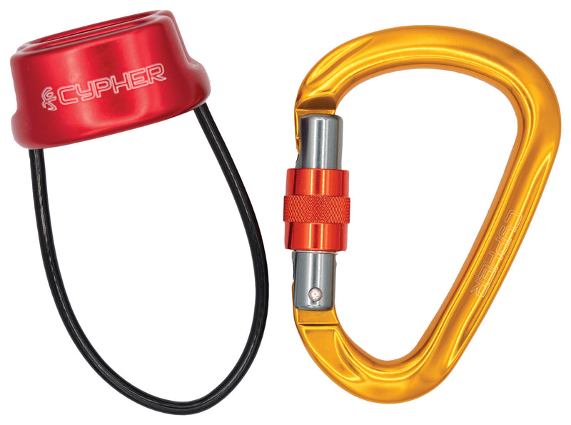 Load image into Gallery viewer, Complete Climbing Kit: Cypher Arc Belay Device with Iris HMS Kit