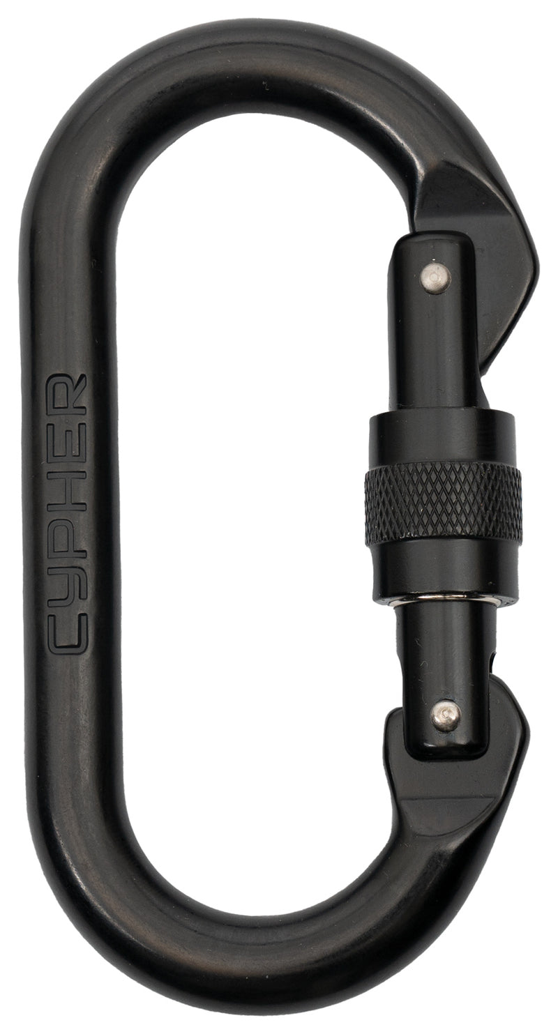 Load image into Gallery viewer, Cypher Liberty Mountain Oval Carabiners Cypher Oval Sg Black Carabiners