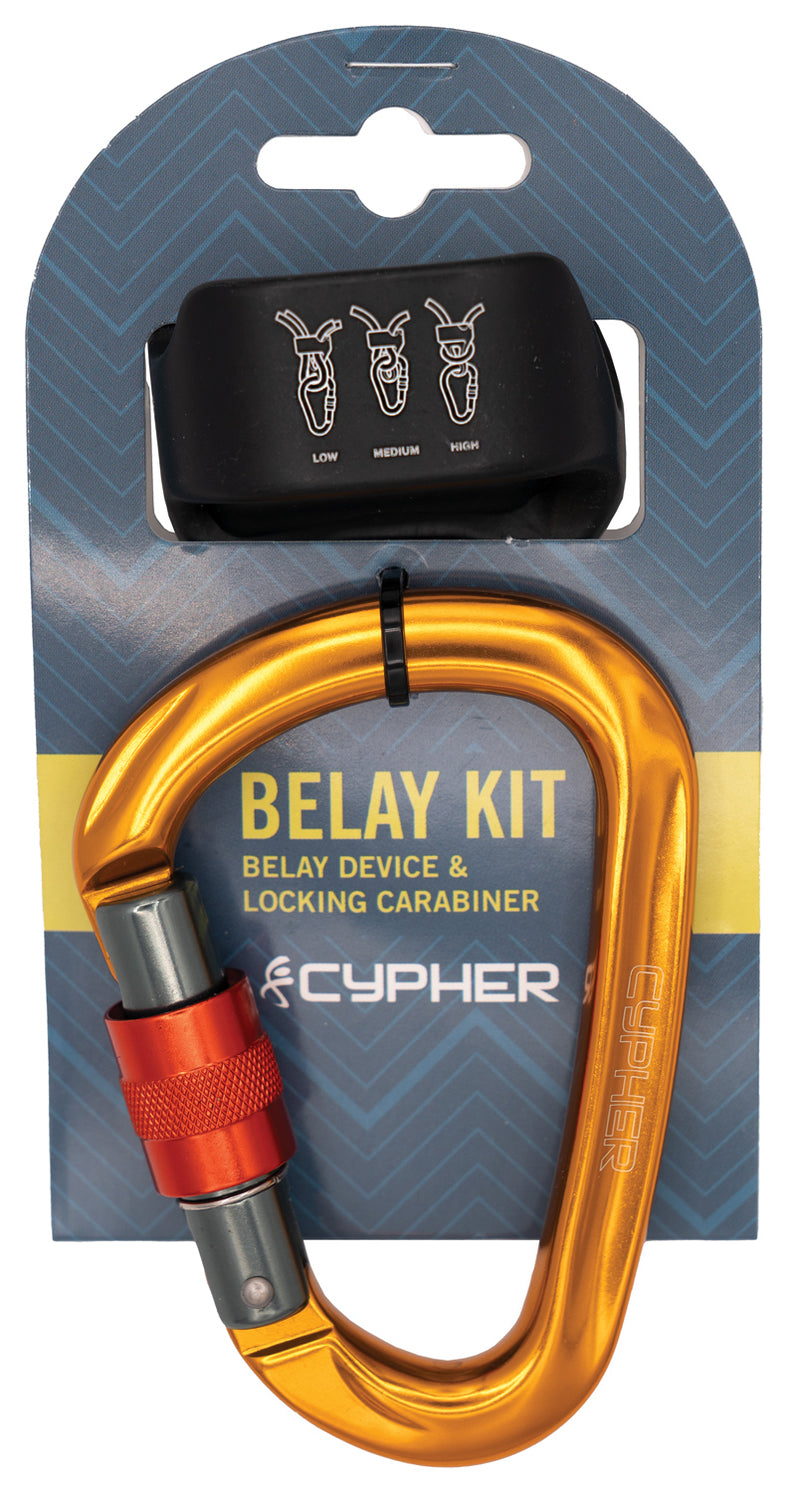 Load image into Gallery viewer, Cypher Xf Forge Belay Black Ki Bom - Premium Climbing Gear for Safety and Performance