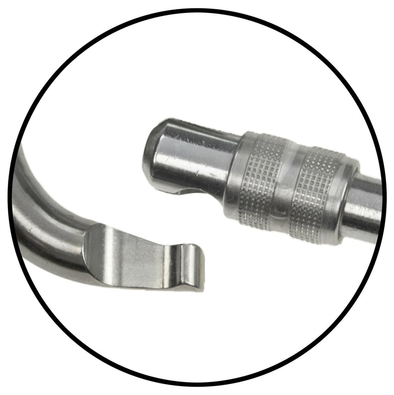 Load image into Gallery viewer, Stubai Asym Oval 30kN Steel El SG Carabiner - Durable and Reliable Climbing Gear