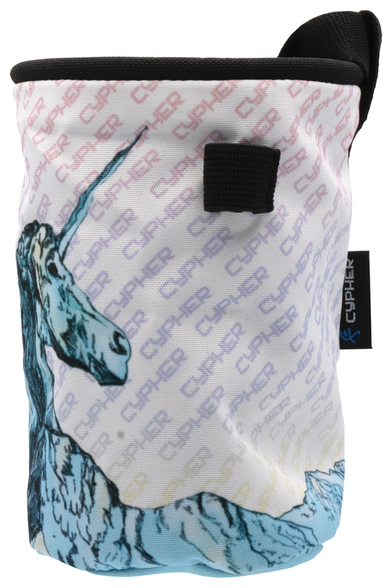 Load image into Gallery viewer, Magical Unicorn Design Chalk Bag by Cypher - Perfect for Climbing Enthusiasts!