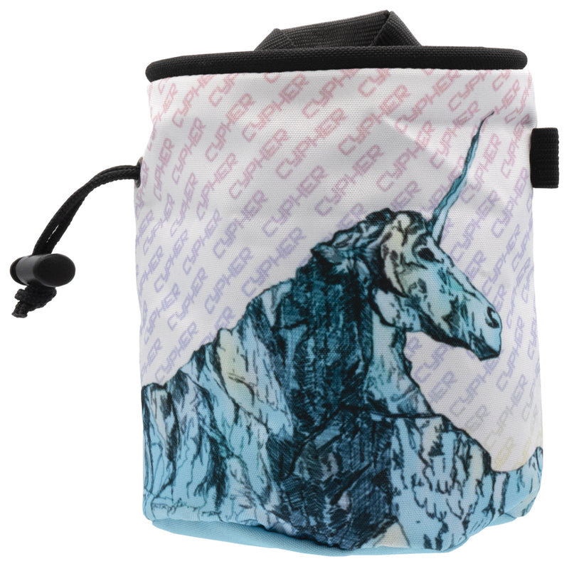 Load image into Gallery viewer, Magical Unicorn Design Chalk Bag by Cypher - Perfect for Climbing Enthusiasts!