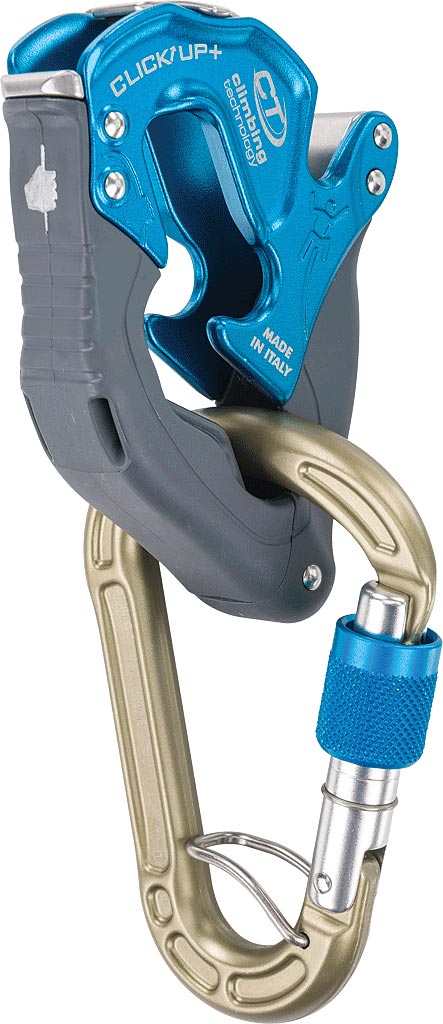 Load image into Gallery viewer, Climbing Technology Click-up Plus Belay Device with HMS Blue - Secure and Efficient Climbing Companion
