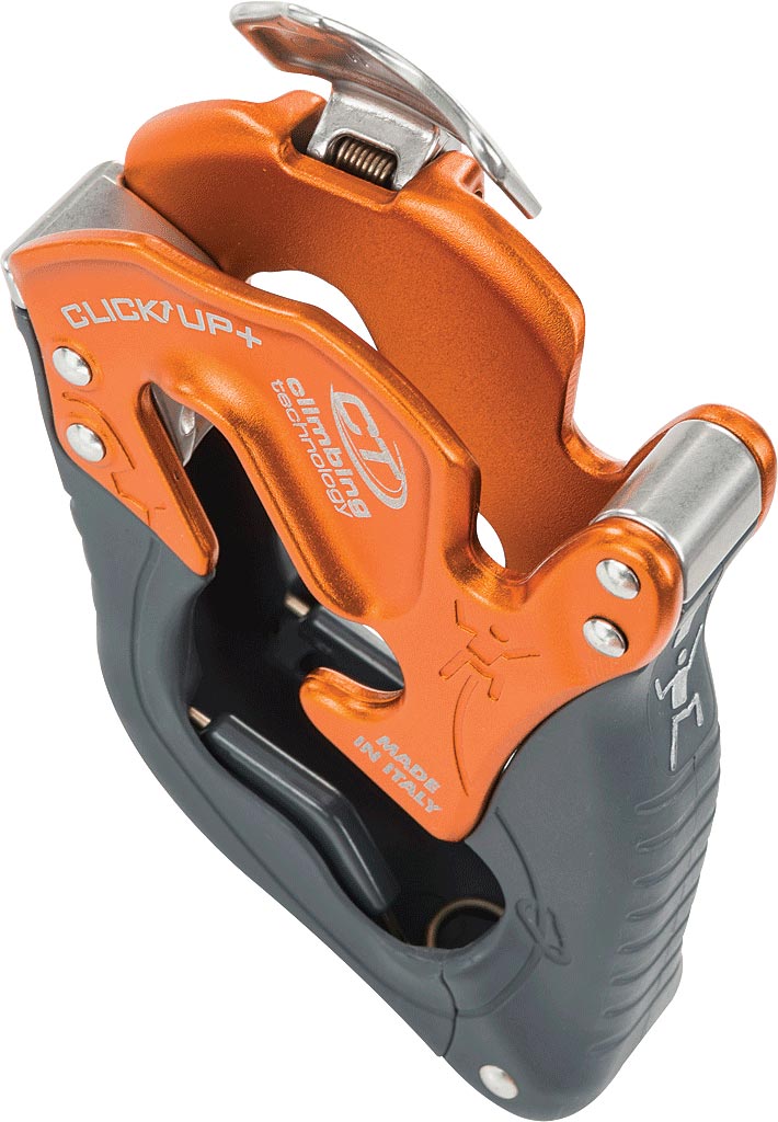 Load image into Gallery viewer, Climbing Technology Click-up Plus Belay Device with HMS Orange Carabiner