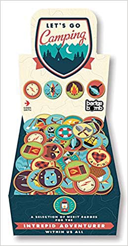 Load image into Gallery viewer, Gibbs Smith Let's Go Camping Buttons Box - 120ct Fun and Functional Gifts for Outdoor Enthusiasts