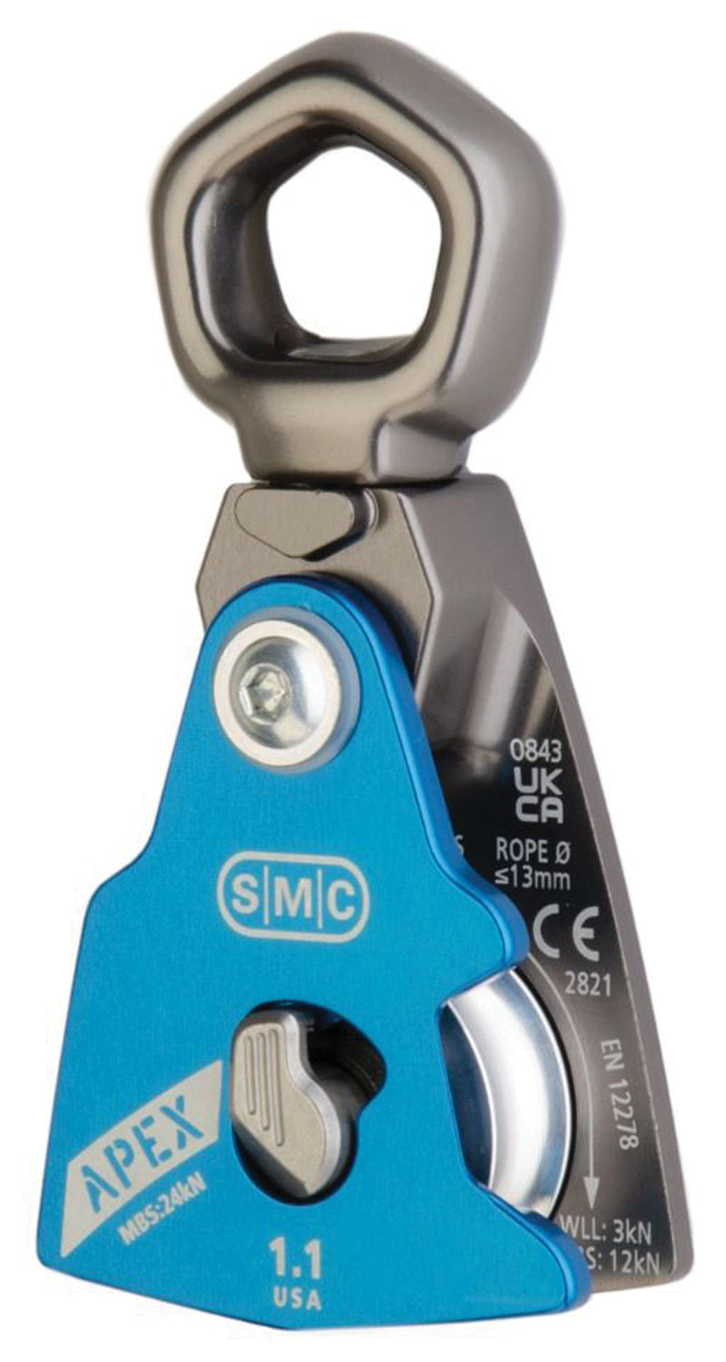 Load image into Gallery viewer, SMC Apex 1.1" Swivel Pulley - CE, NFPA T, UKCA Certified