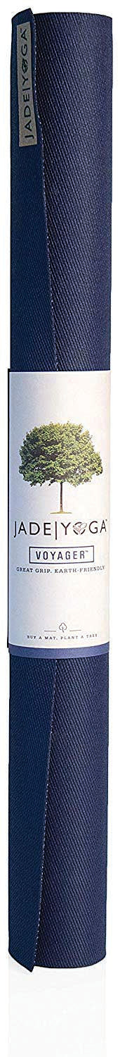 Load image into Gallery viewer, Jade Yoga Voyager Midnight Yoga Mat: 24" x 68" for Stretching & Massage