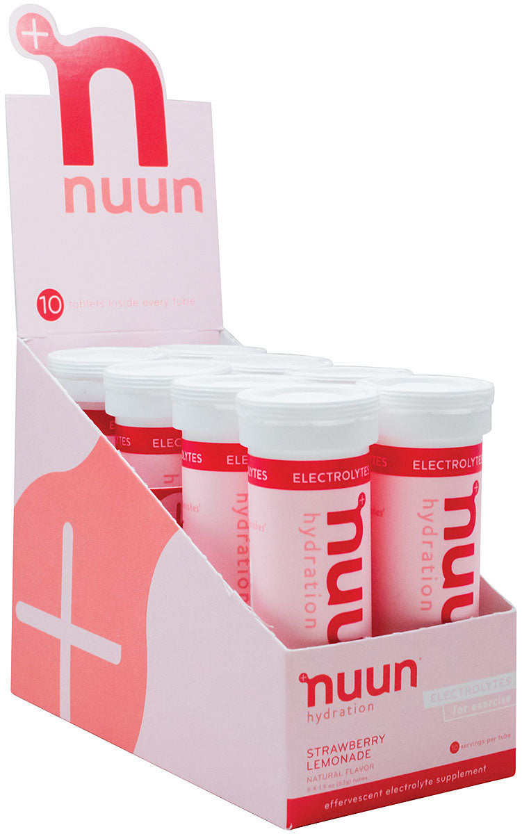 Load image into Gallery viewer, Nuun Active Hydration Sport Strawberry Lemonade Energy Tabs - Pack of 10 Pack of 8