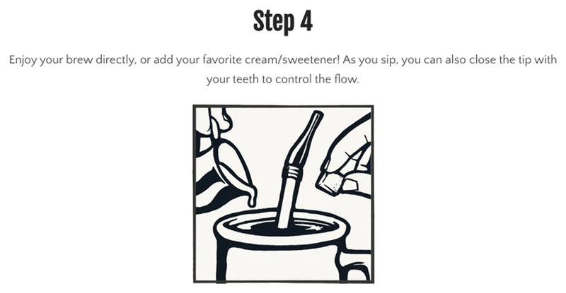 Load image into Gallery viewer, Jogo Coffee Straw in Pebble Grey - Eco-Friendly Reusable Straw for Coffee Lovers