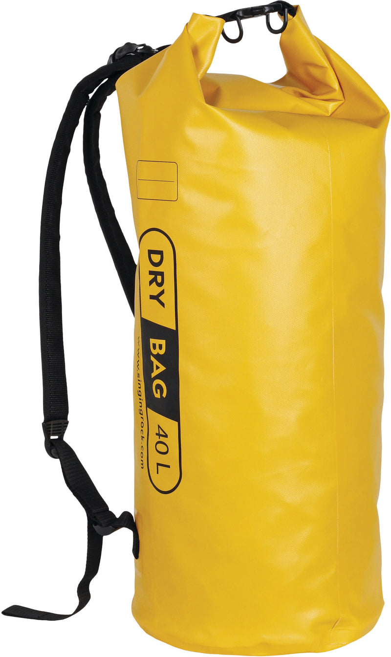 Load image into Gallery viewer, Singing Rock 40L Yellow Dry Bag - Waterproof Storage Sack for Outdoor Adventures