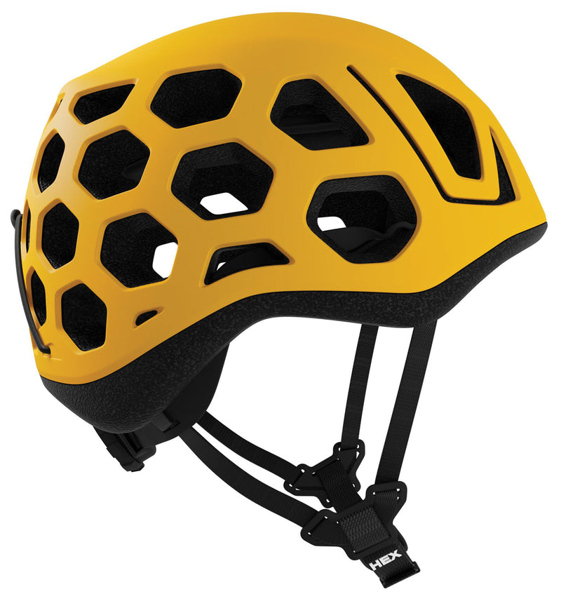 Load image into Gallery viewer, Singing Rock Hex Helmet M - Arnica Yellow: Stay Safe and Stylish on Your Adventures
