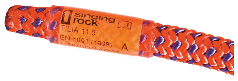Load image into Gallery viewer, Singing Rock Tilia 11.5mm Climbing Rope - 35m Orange/Violet Splash
