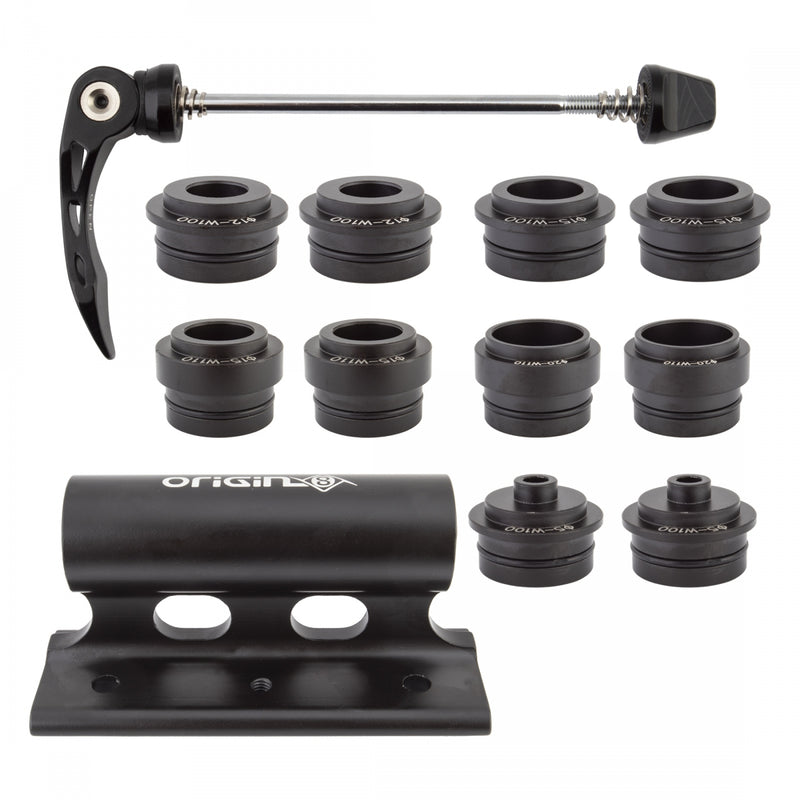 Load image into Gallery viewer, Origin8 Bike Block Alloy Fork Mount Fork Mount 100/110mm Spacing Black