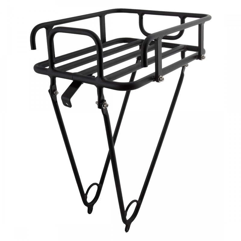 Load image into Gallery viewer, Pure Cycles Urban Front Rack Front Brake Boss/Eyelet Black