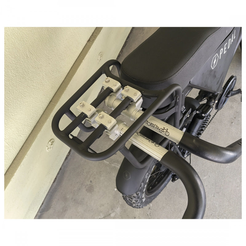 Load image into Gallery viewer, Moved By Bikes Dual Sport Racks Surfboard Carrier Bolt-on Short and Longboards Black