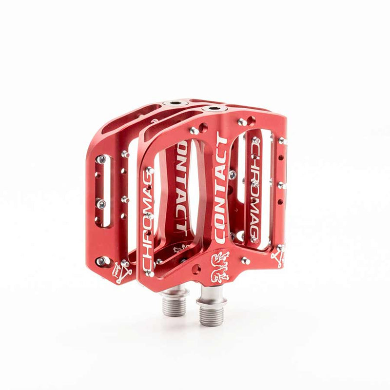 Load image into Gallery viewer, Chromag Contact Platform pedals, Bushing and sealed bearings, Aluminium body, Red
